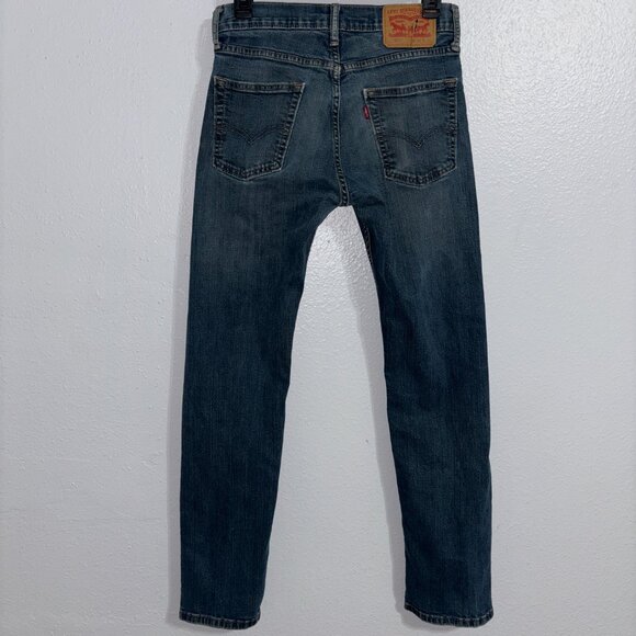 Levi’s 513 Men's Slim Straight Jeans W29 L32 Medium Wash Distressed Look Denim - Picture 2 of 14